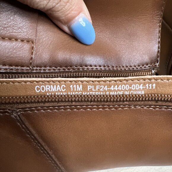 Womens Frye & Company Cormac Tawney Brown Moto Booties - Picture 8 of 12